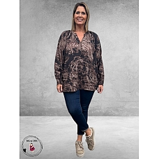 KAFFE CURVE Blouse Jamia Grafische Print
